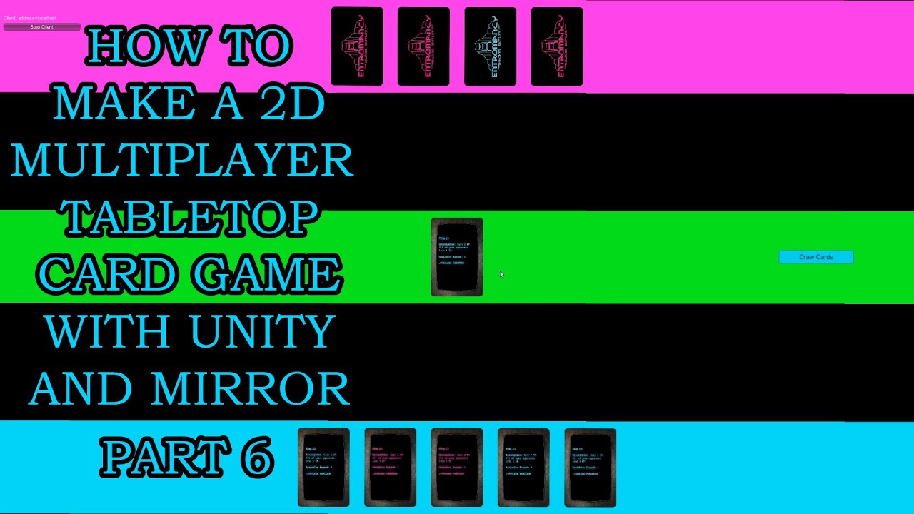 Как создать 2D-многопользовательскую настольную карточную игру в Unity — Часть 6 (с использование...