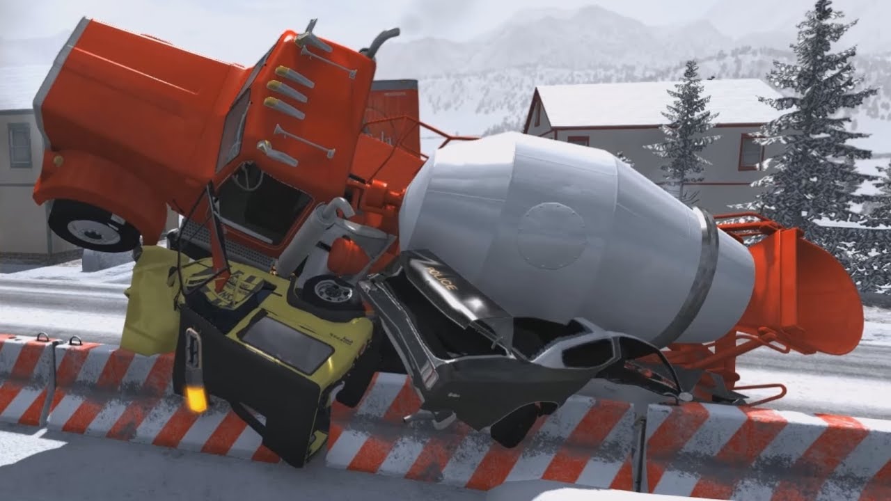 Multi-Vehicle Pileup Crashes 21 | BeamNG.drive