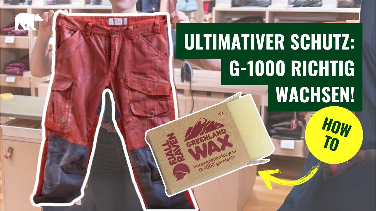 Fj&auml;llr&auml;ven G-1000 Outdoor-Equipment wachsen: Impr&auml;gnieren leicht gemacht! 🌦️ | Globetrotter Hosen