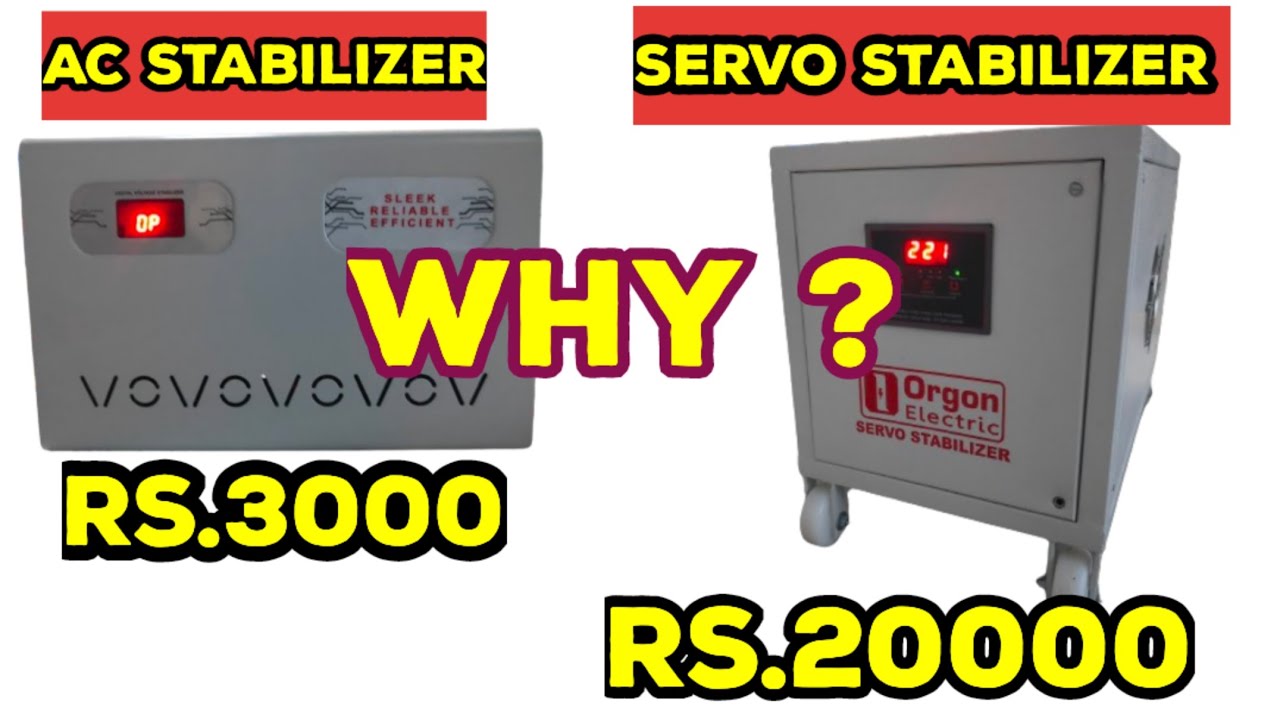 Servo Stabilizer Too costly Comparing to Normal Stabilizer.Why??Working Difference!!