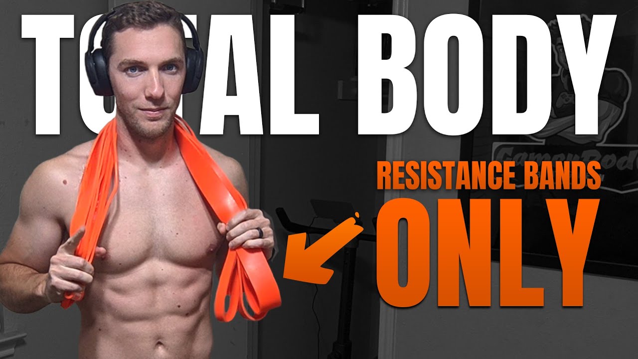 Total Body Workout (Resistance Bands ONLY!) at Home 1/3 - UnderSun Loop Bands for Muscle | GamerBody