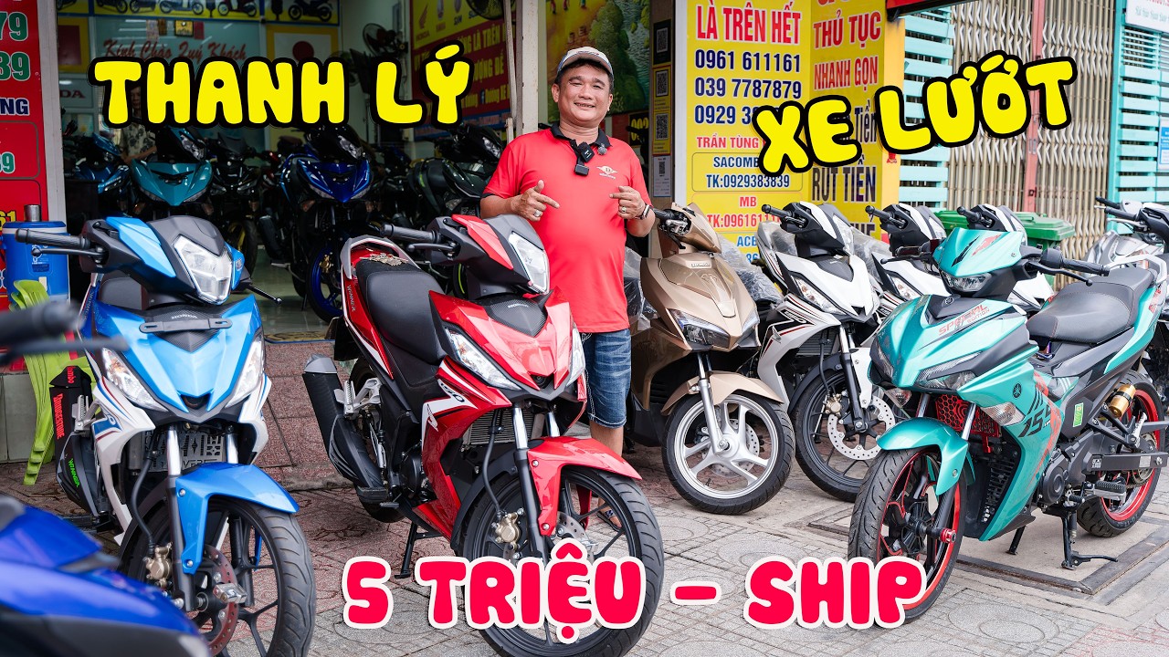 THANH LÝ XE LƯỚT TỒN KHO WINNER V1 AB EXCITER 150 155 ABS MXKING VARIO 150 160 SỐC 5 TRIỆU