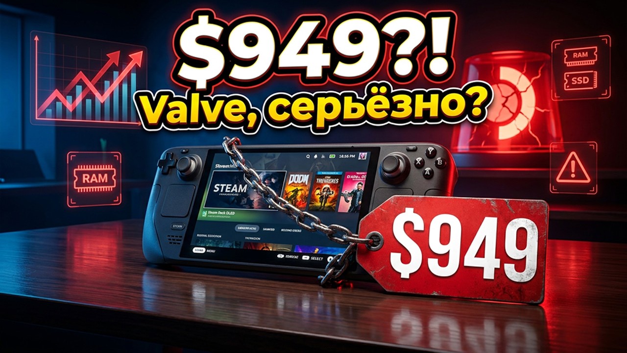 Valve стреляет себе в ногу? Steam Deck почти за $1000