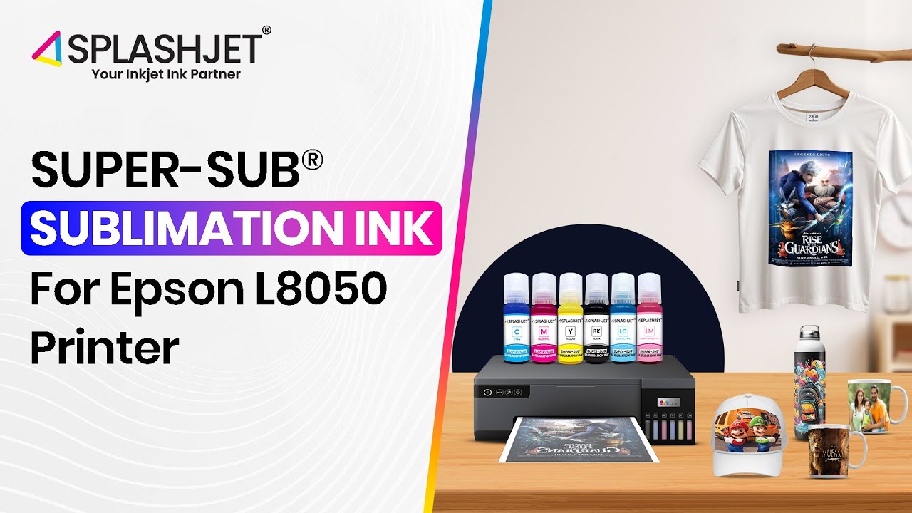 Sublimation Ink For Epson L8050, L18050 and L18100 Printers - New Product Launch