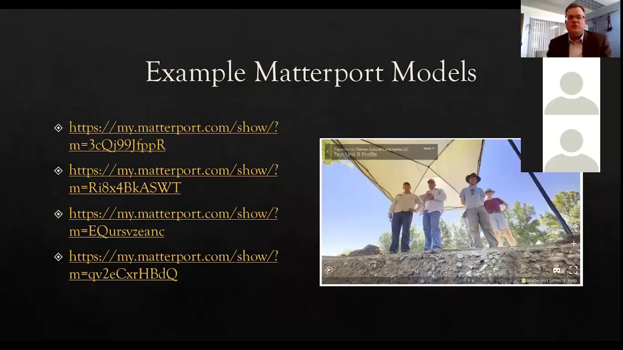 Using Matterport Technology to Document Archaeological Sites (Nienow, 2021 CMA Symposium)
