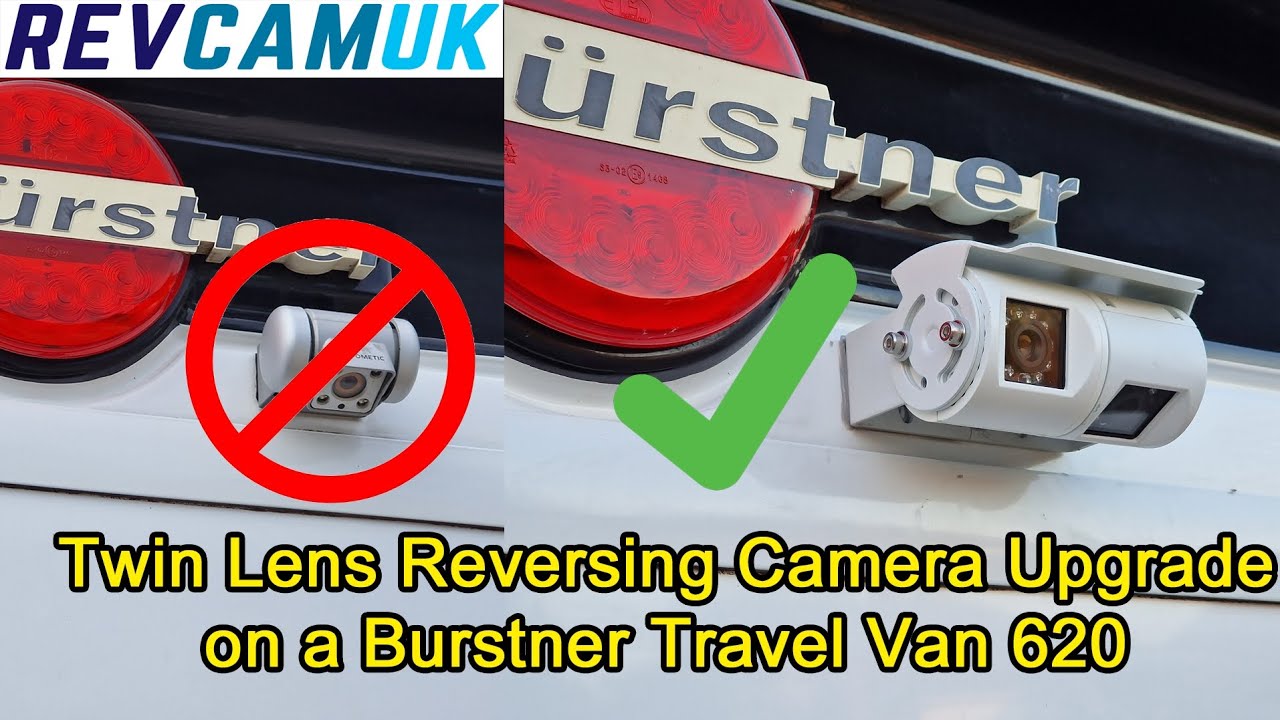 DIY upgrade on Burstner to twin reversing / rear view camera. Adaptors made it so easy!