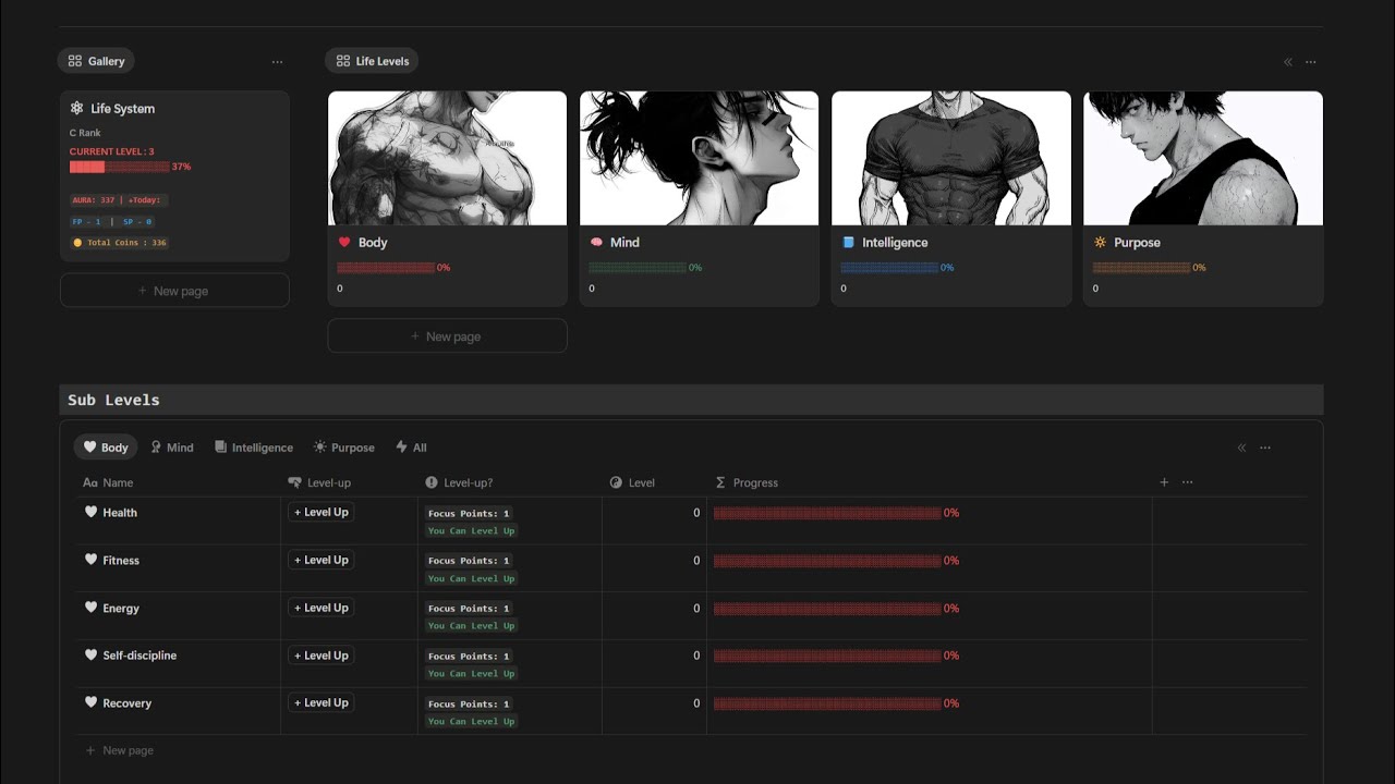 Ultimate Notion Gamified Learning OS