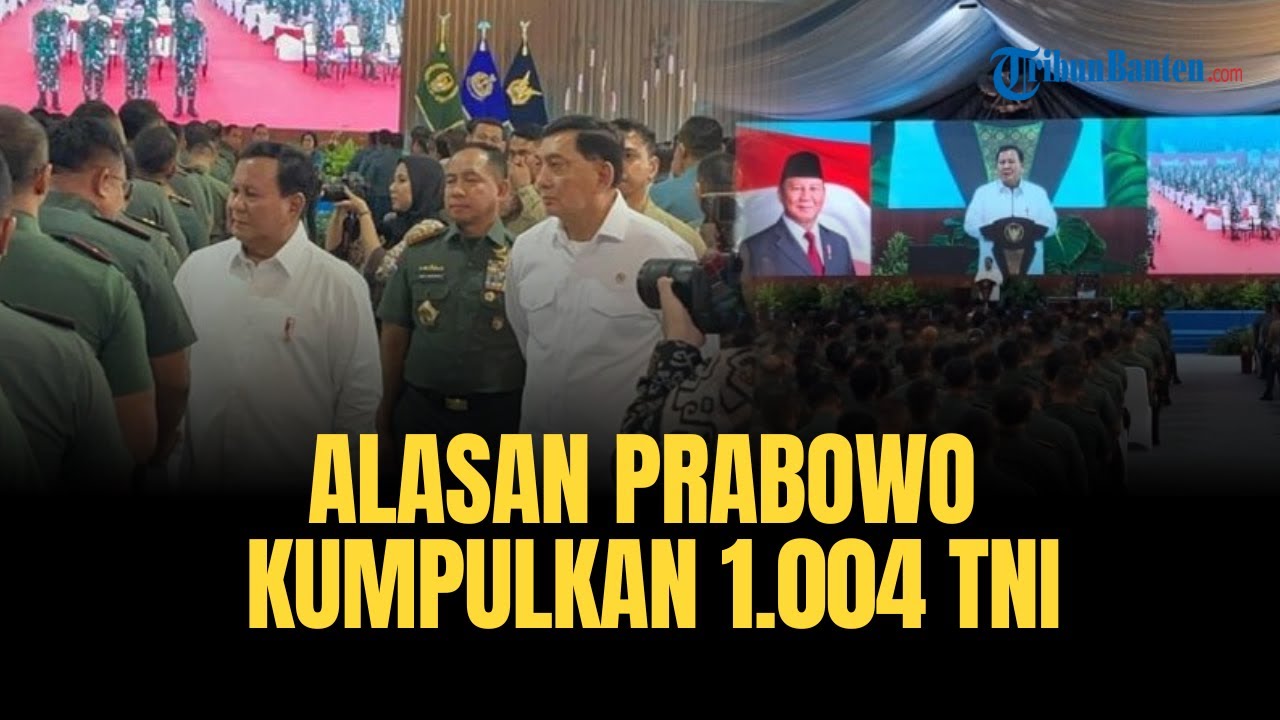 🔴 PRESIDEN PRABOWO Kumpulkan 1.004 Komandan TNI di Istana Bogor Hari Ini