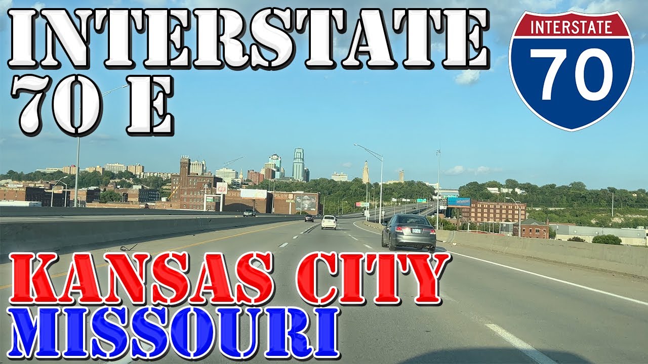I-70 East - Topeka to Kansas City - Kansas - Missouri - 4K Highway Drive