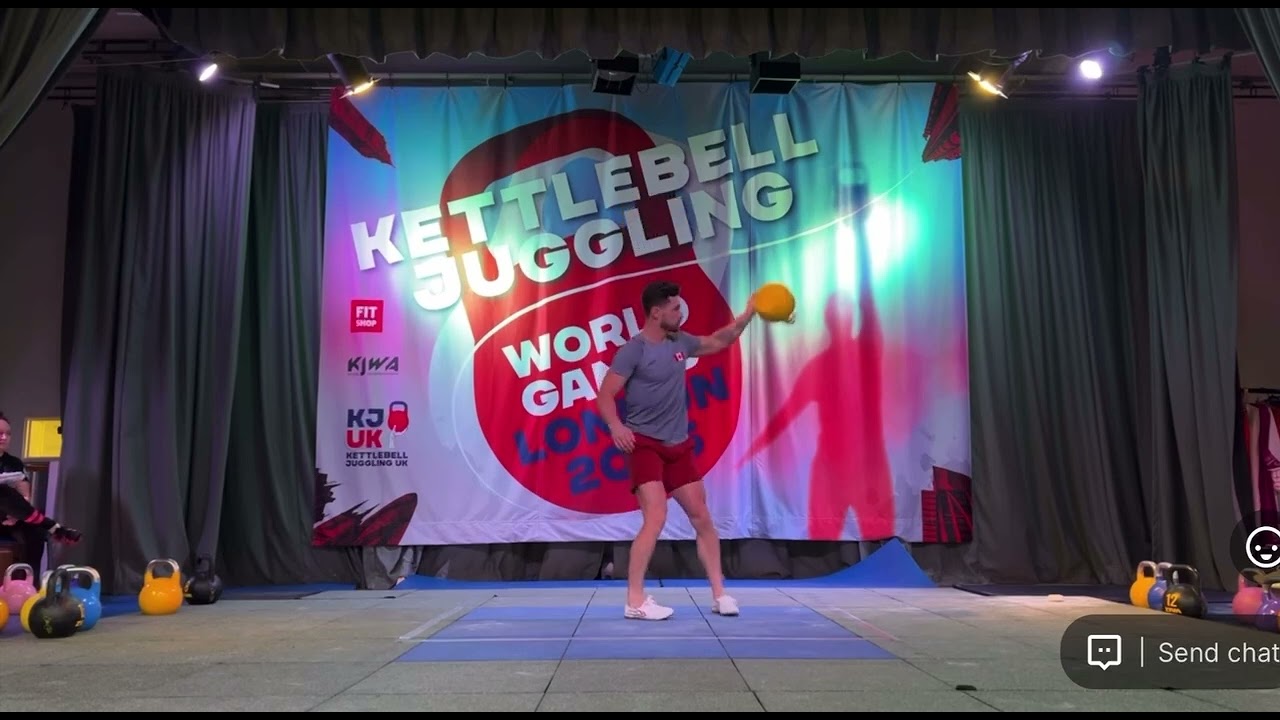World Record Pro Classic Kettlebell Juggling Performance - Sean Pearse