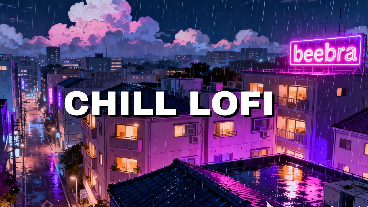 Tokyo Neon Rain 🌙 Calm Lofi Beats for Focus | 日本ローファイ