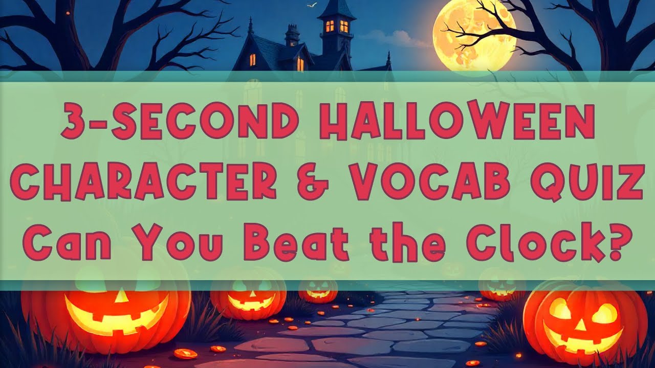 🎃 Halloween 3 Second Quiz | Guess The Characters and Monsters | 3秒でハロウィンアイテムを当てようクイズ What Is It? 🎃