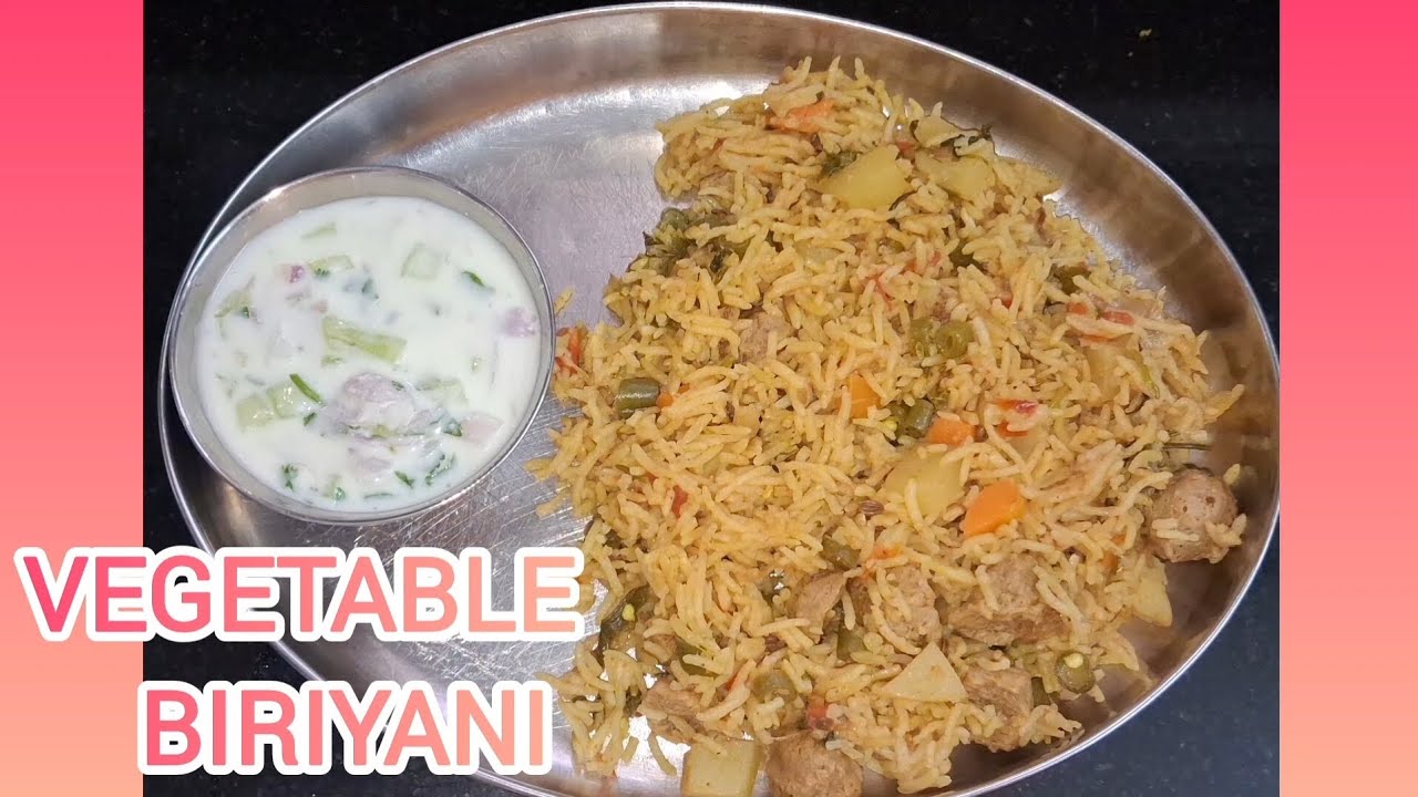 சுவையான வெஜ் பிரியாணி/VEGETABLE BIRIYANI/TASTY & SIMPLE LUNCH RECIPE /ONE POT RECIPE ..