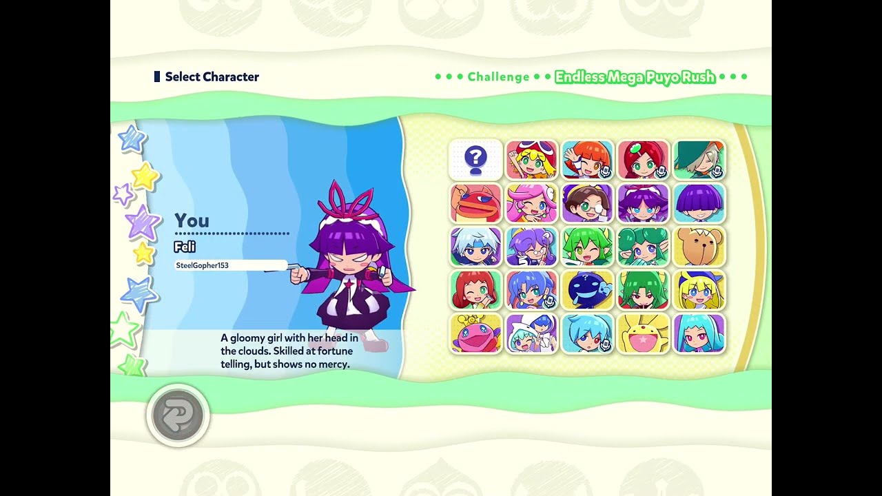 Puyo Puyo endless mega Puyo rush
