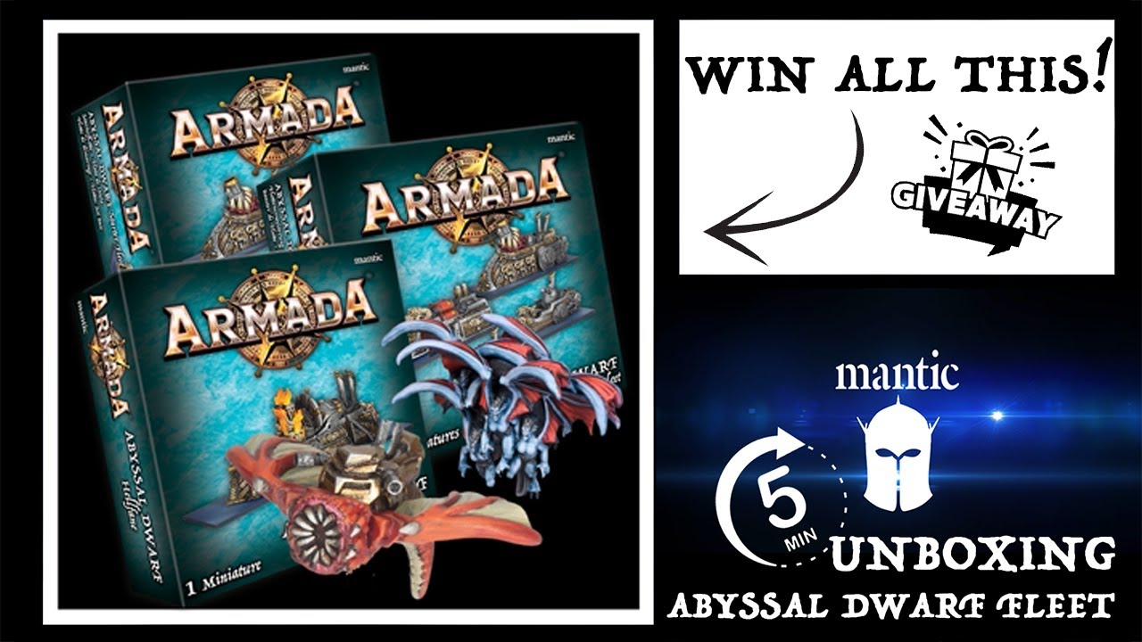 5 Minute Unboxing - Abyssal Dwarf Armada Fleet - WIN IT!