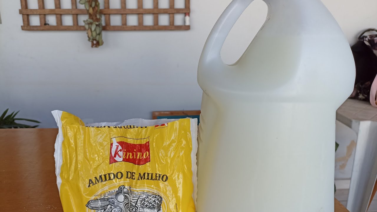 detergente de Maizena,uma explosão de limpeza