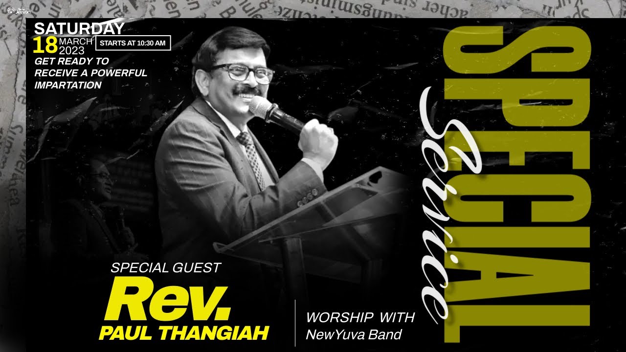Special Saturday Service | Rev. Paul Thangiah | NewJeevan