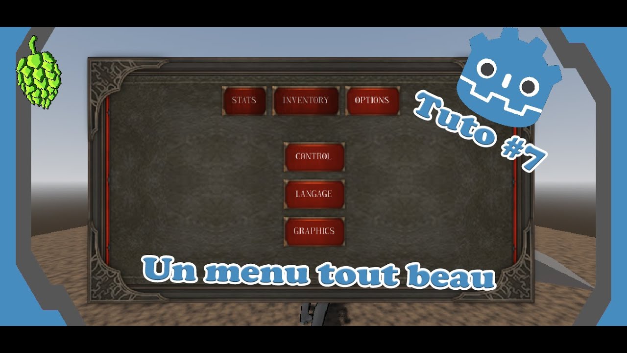 TUTO GODOT 7 : Les thèmes et les menus