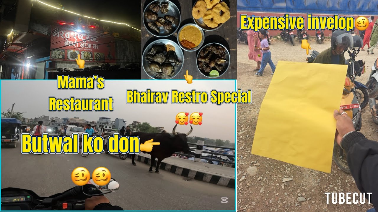 Butwal ma ghumgham||mama ko Restaurant location & food review  #vlog #motovlog #butwal #foodblogger