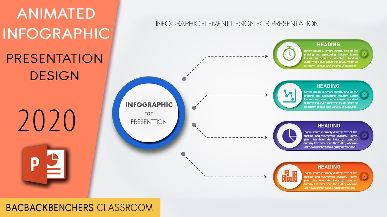 Animated motion info graphic design for office presentation | free template 2021