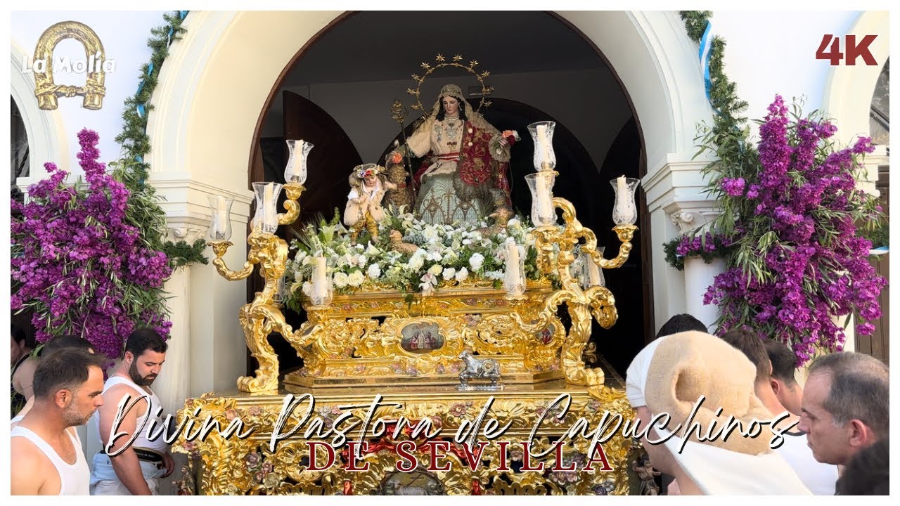 [4K] Salida de la Divina Pastora de Capuchinos de Sevilla 2025