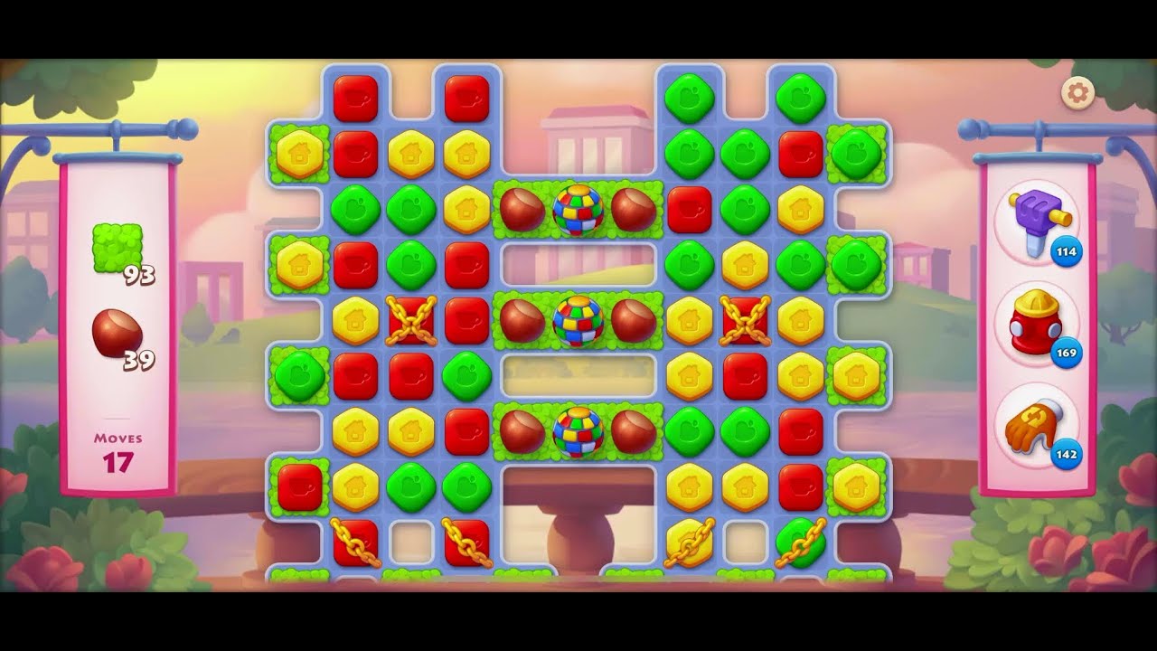 TOWNSHIP   Colorful Puzzle  Match -3  game level # 2168