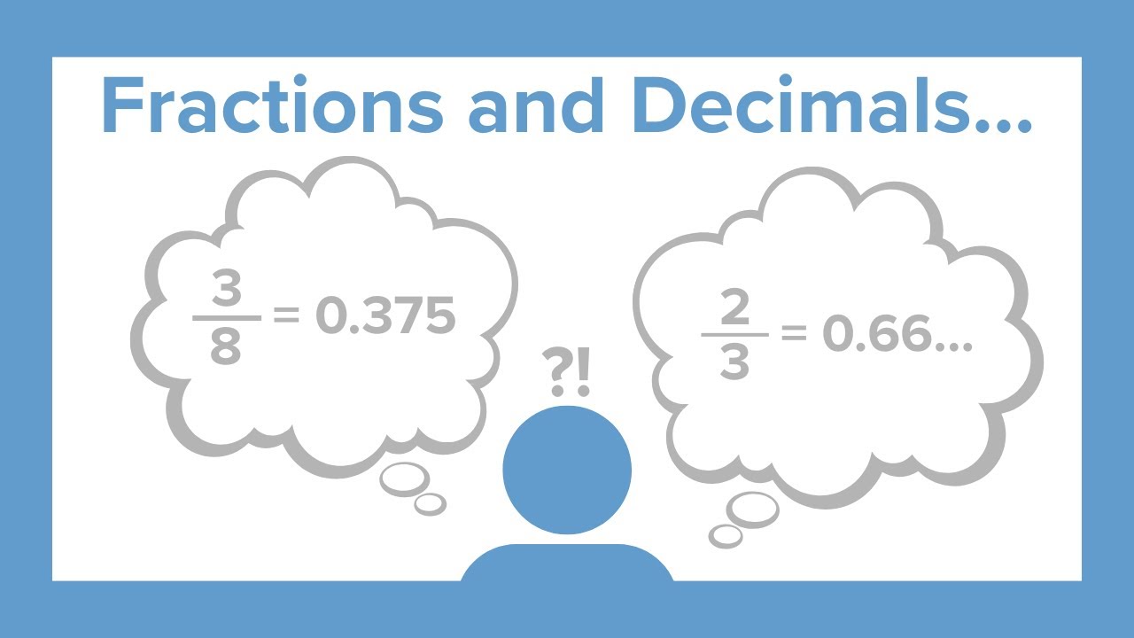 Working with FRACTIONS and DECIMALS