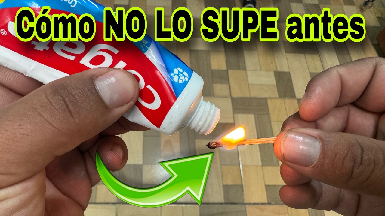 Mezcla Pasta Dental con Fósforos (Cerillos) y el Resultado te Sorprenderá