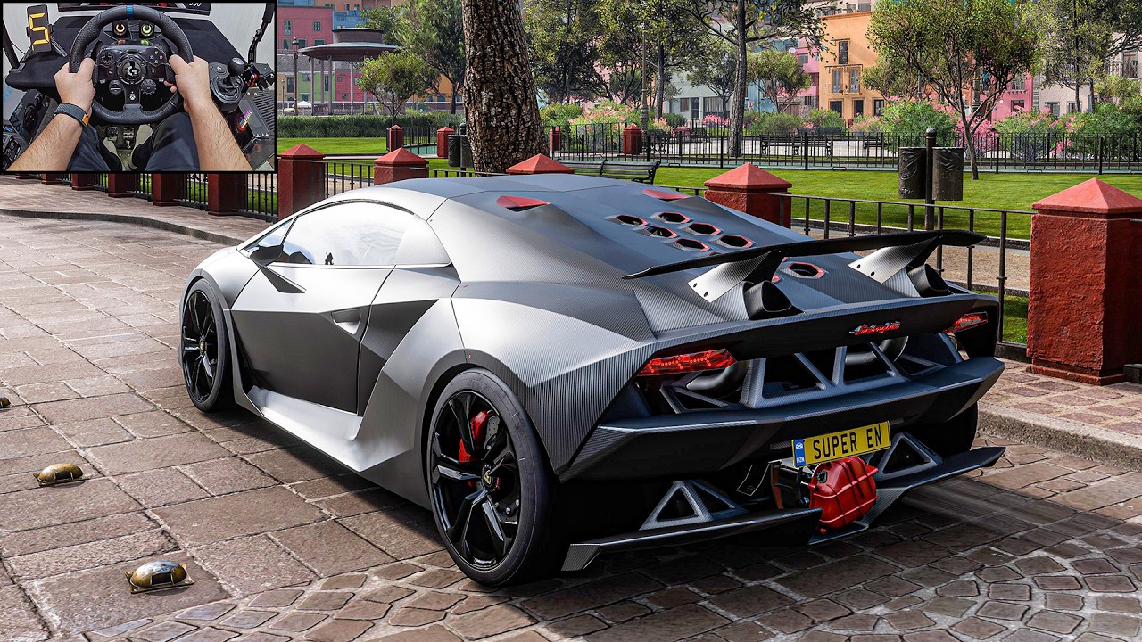 Lamborghini Sesto Elemento - Forza Horizon 5 | Logitech G923 Steering Wheel