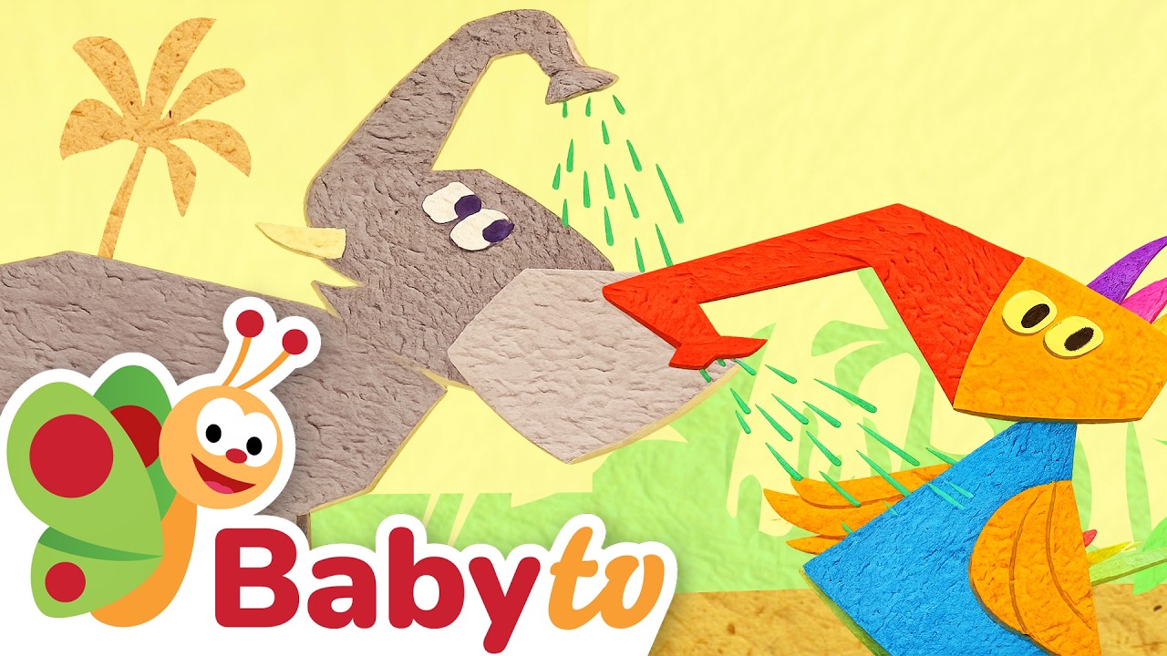 Tucky peut-il imiter l'éléphant ? | Comportement animal pour les tout-petits | BabyTV