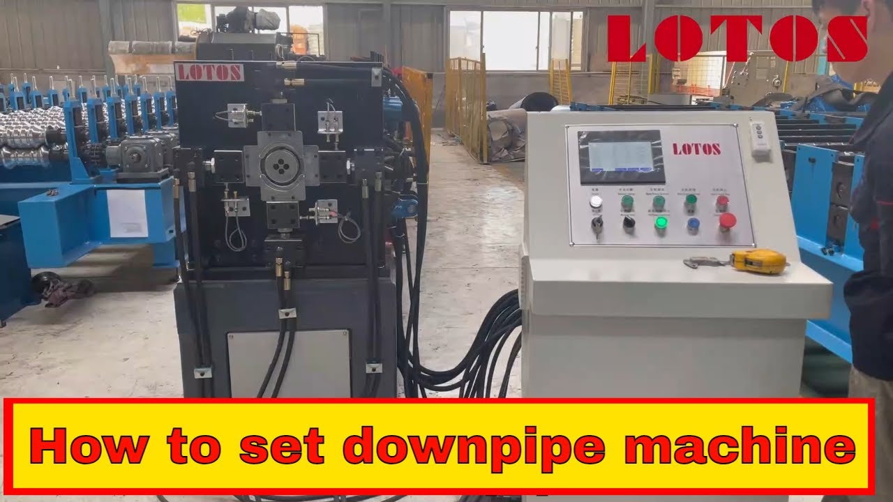 How to set downpipe machine 