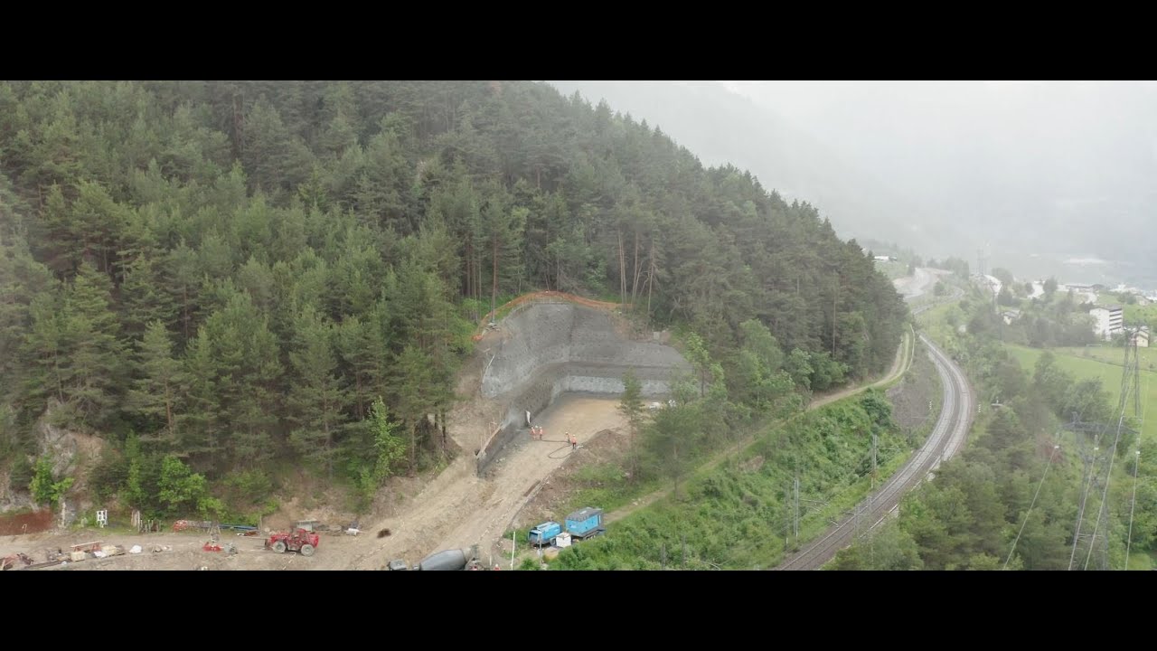 [Chantier] Réalisation de deux soutènements définitifs sur le projet TELT - Eiffage Génie Civil