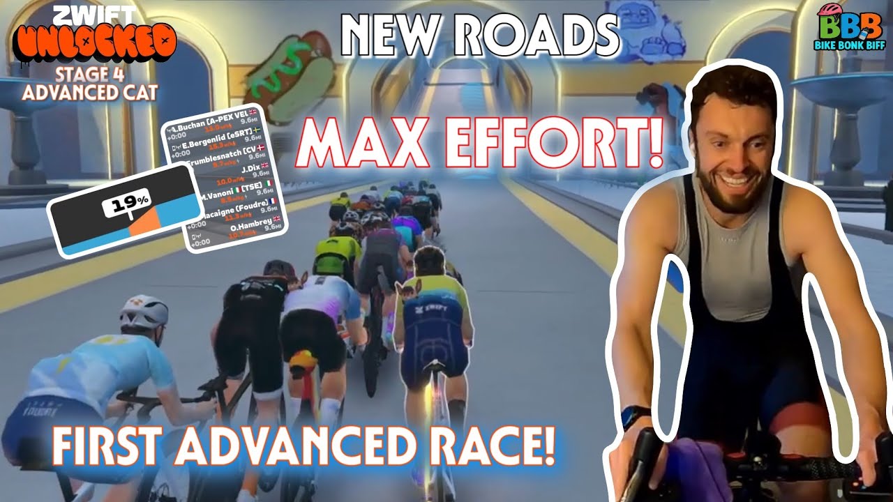 Новые дороги, новые испытания | Гонка Zwift &ndash; Zwift разблокирован, этап 4 (Spinfinity, Advanced Cat)