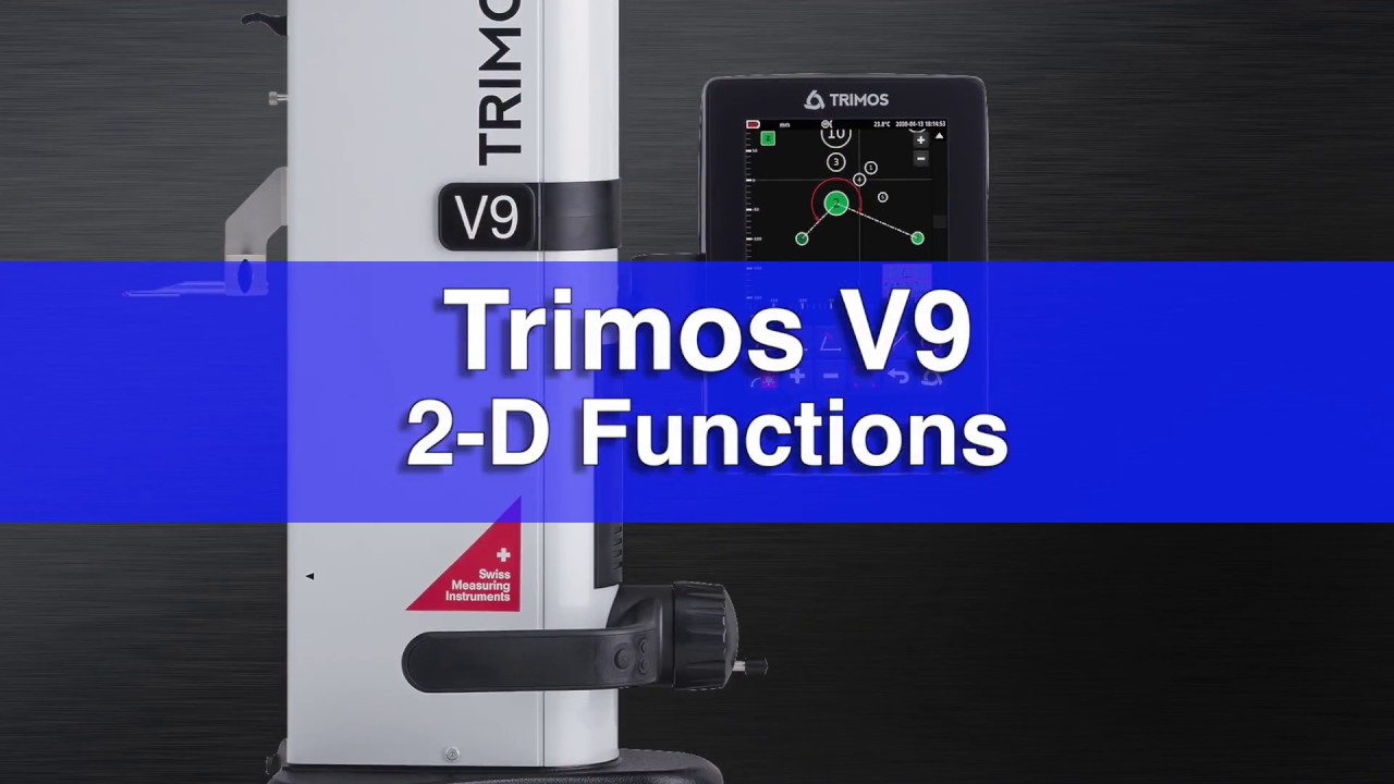 Fowler Trimos V9 Height Gage: 2D Functions