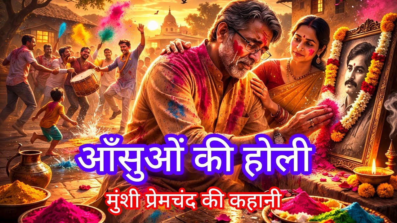 आँसुओं की होली | मुंशी प्रेमचंद की दिल छू लेने वाली कहानी | सच्ची होली क्या होती है? #story 