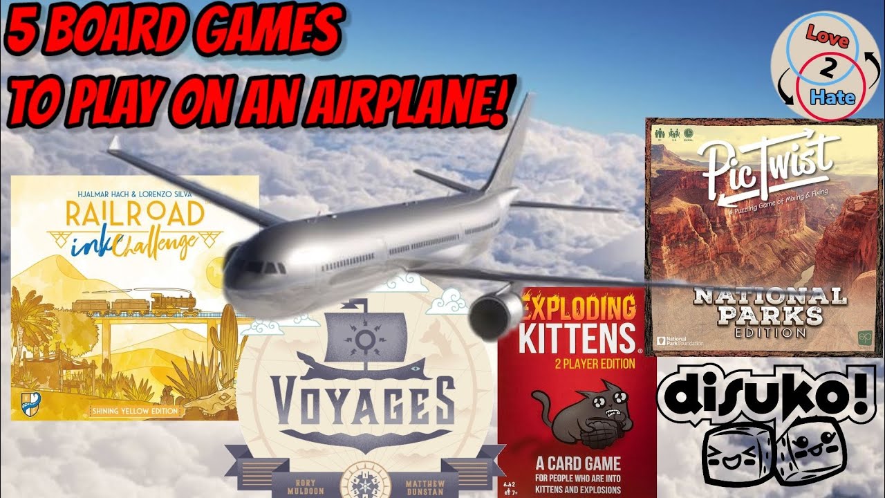 5 Board Games We Played On An Airplane!