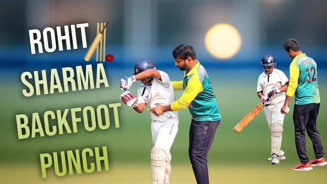 Rohit sharma backfoot punch 🏏❣️HOw to play backfoot punch 🏏❣️ #cricket cricketcricket shortsbatting 