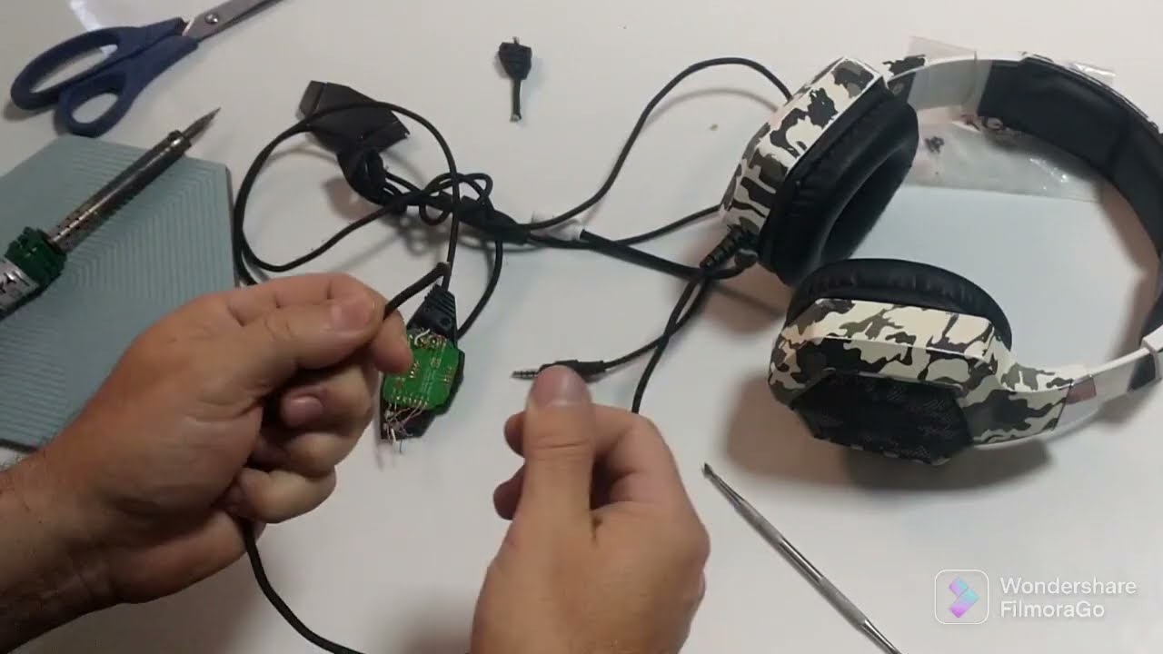 headset gamer com mal contato conserte você mesmo