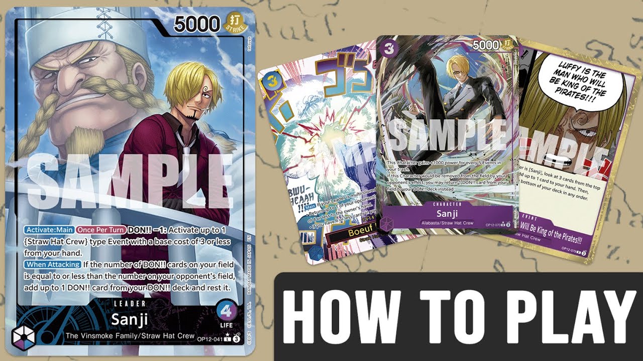 How To Play Blue Purple Sanji - One Piece TCG