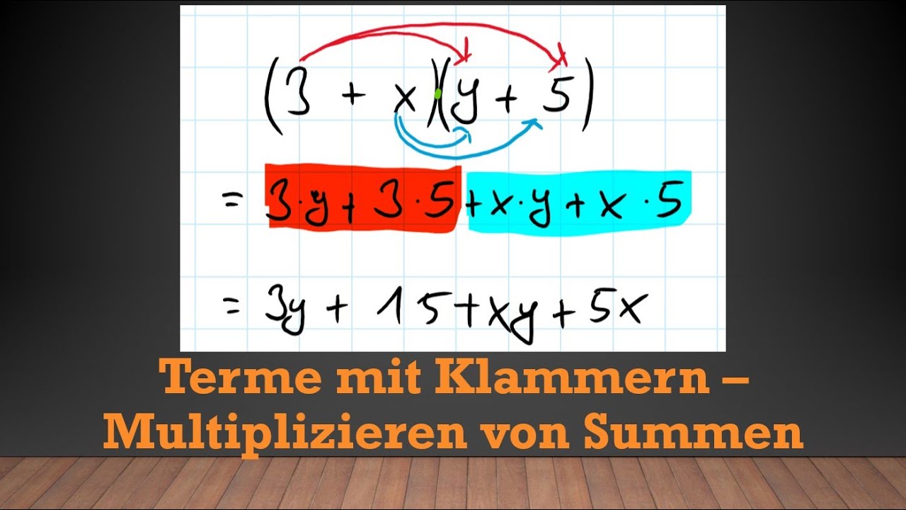 Terme mit Klammern - Multiplizieren von Summen | Mathe einfach erklärt!