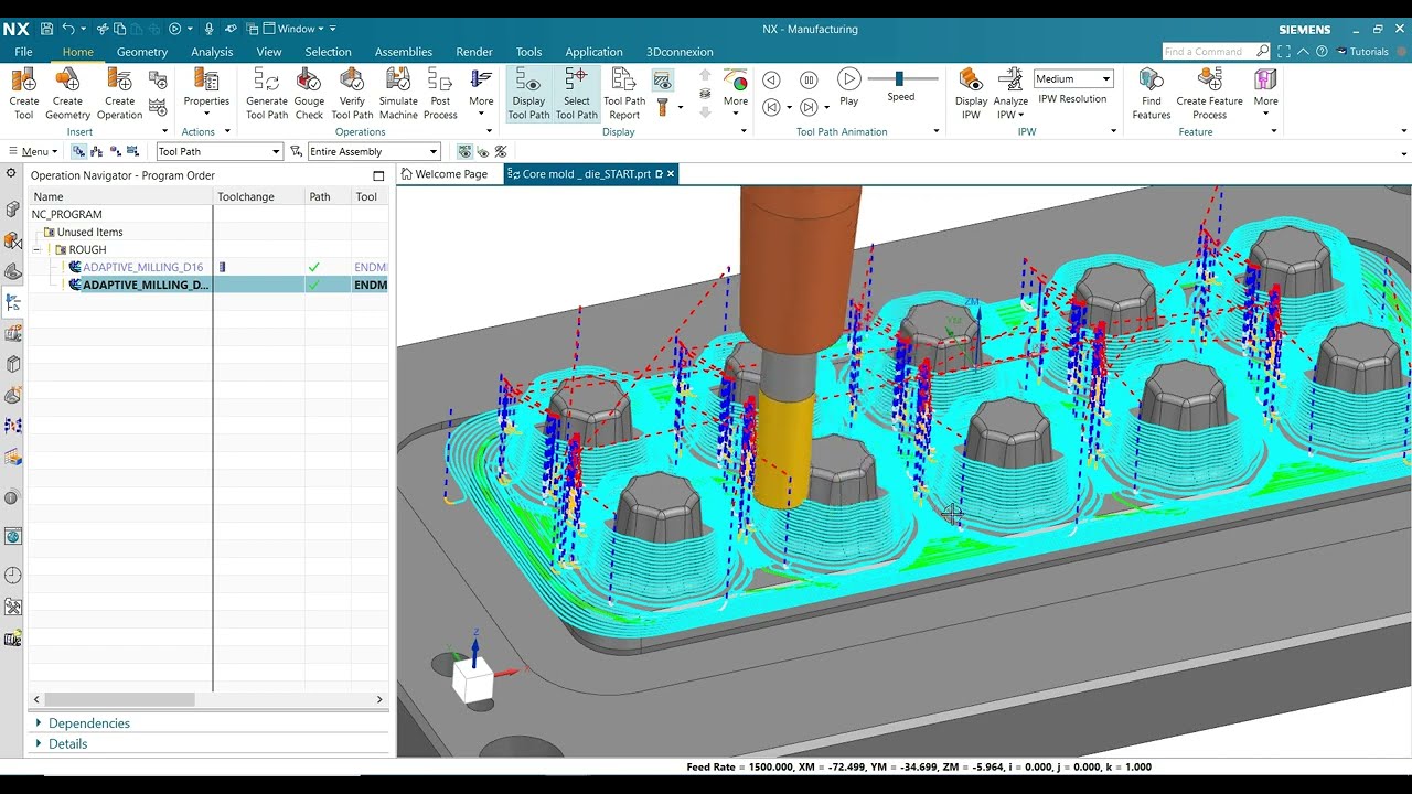 NX CAM Tutorial #29 | NX CAM Mill 3D Toolpath Machining