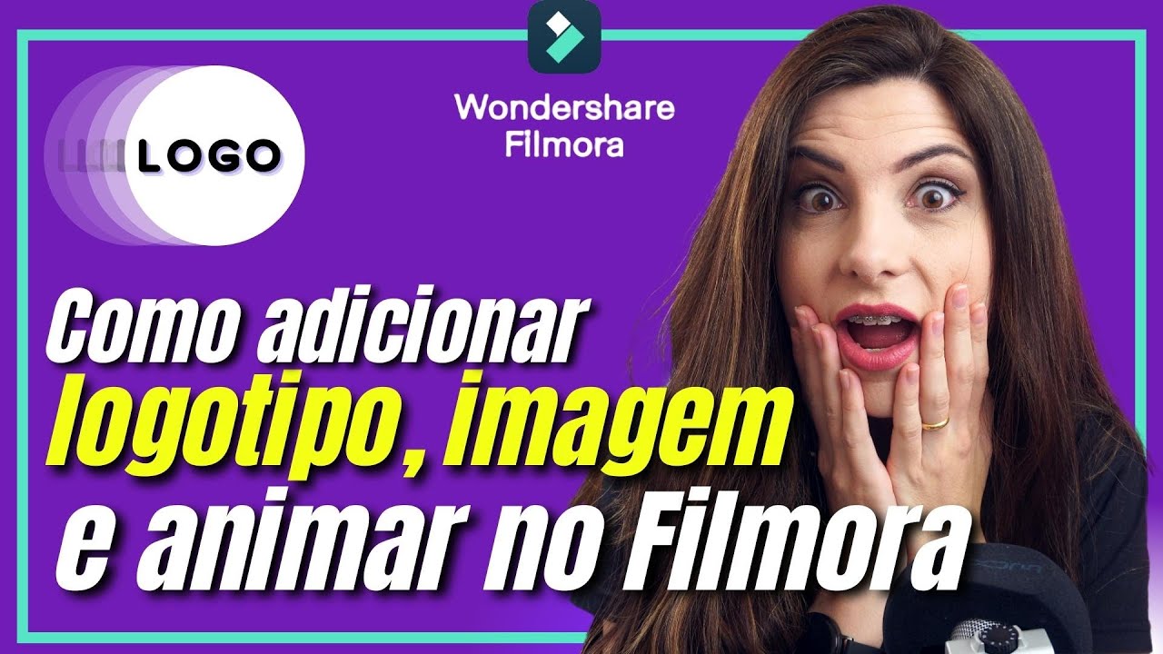 Como colocar a LOGO no vídeo, IMAGEM com animação no Filmora? #QuerlenResponde