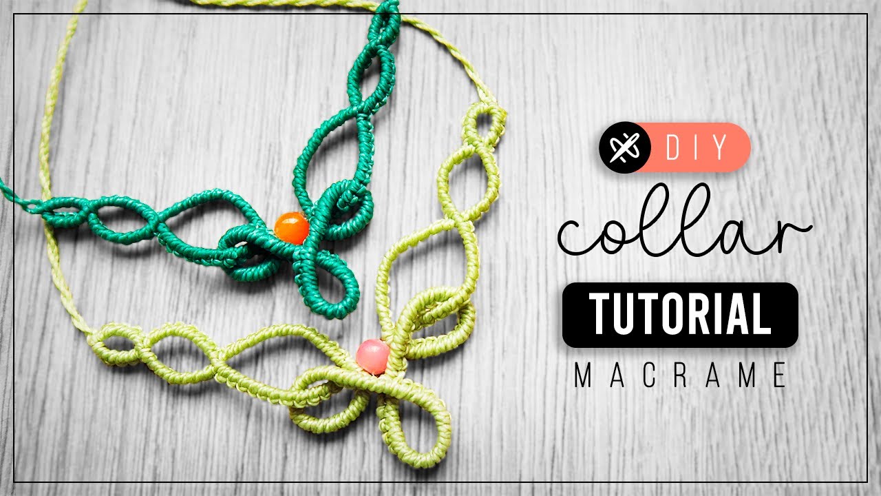 DIY Collar Gea » 🌸tutorial | como hacer collar de hilo | diy ● Macrame necklace #249