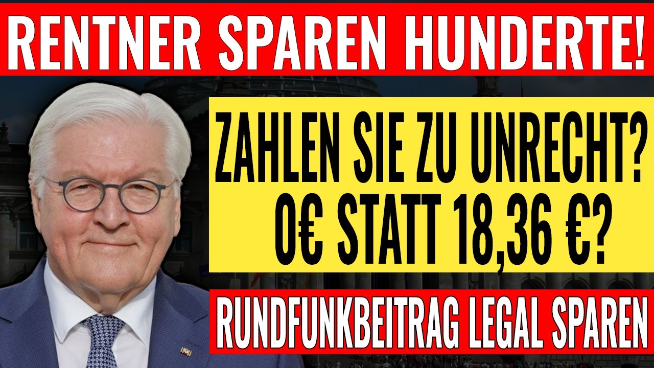 💥 Keine Rundfunkgebühren im Ruhestand? So können Rentner bei GEZ sparen.
