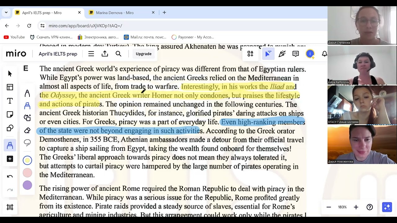 IELTS READING The pirates of the ancient Mediterranean MULTIPLE CHOICE + SUMMARY COMPLETION
