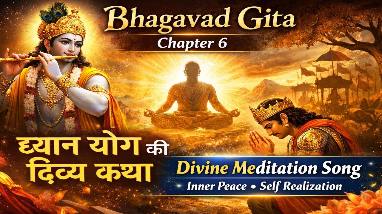 Bhagavad Gita Chapter 6 Song | ध्यान योग की दिव्य कथा | Divine Meditation Song Hindi #bhagavadgita
