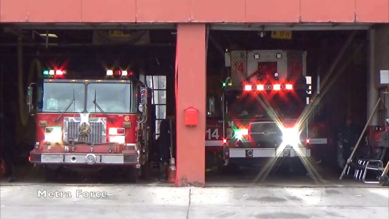 *FIRE* Chicago Fire Dept Engine 117 (Spare), Tower Ladder 14, & Field Chief 4-5-4 Responding