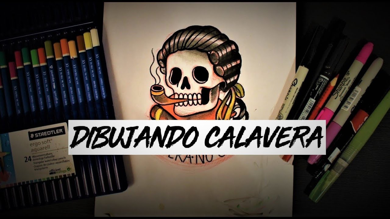 Como dibujo una CALAVERA 💀