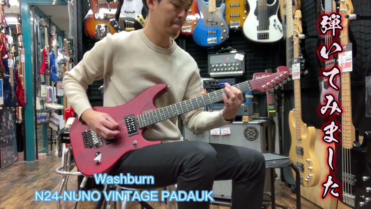 Washburn N24-NUNO VINTAGE PADAUK弾いてみました♪【Money(In God We Trust)Cover】