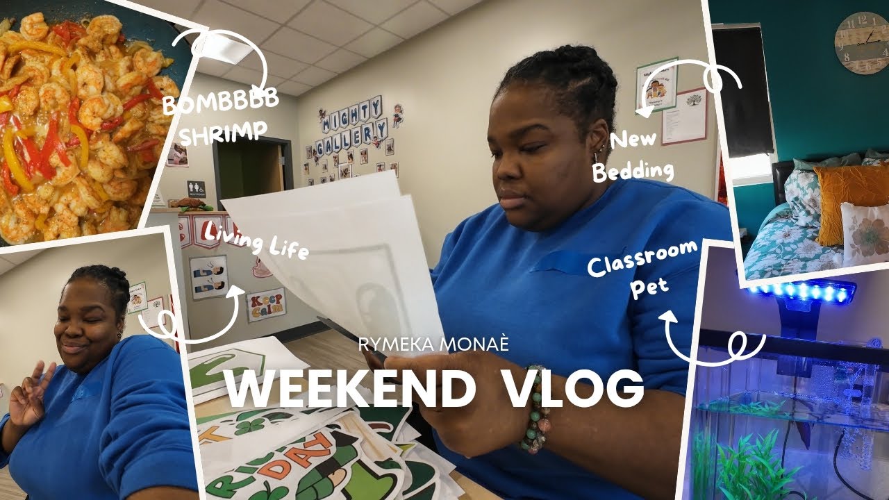 Weekend Vlog: Spend Friday With At Work With Me| Classroom Pet & New Bedroom Bedding 